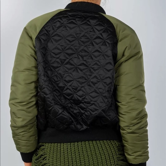 Quilted bomber jacket coat women’s - Picture 5 of 6